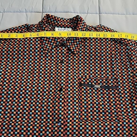 Vintage 70's Peggy Barker Multi Colored Dress - Picture 12 of 13